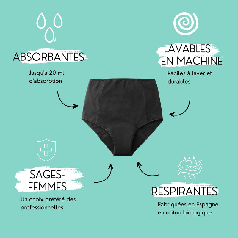 CULOTTES RÉUTILISABLES POST-PARTUM - WE ARE MAMMAS FRANCE